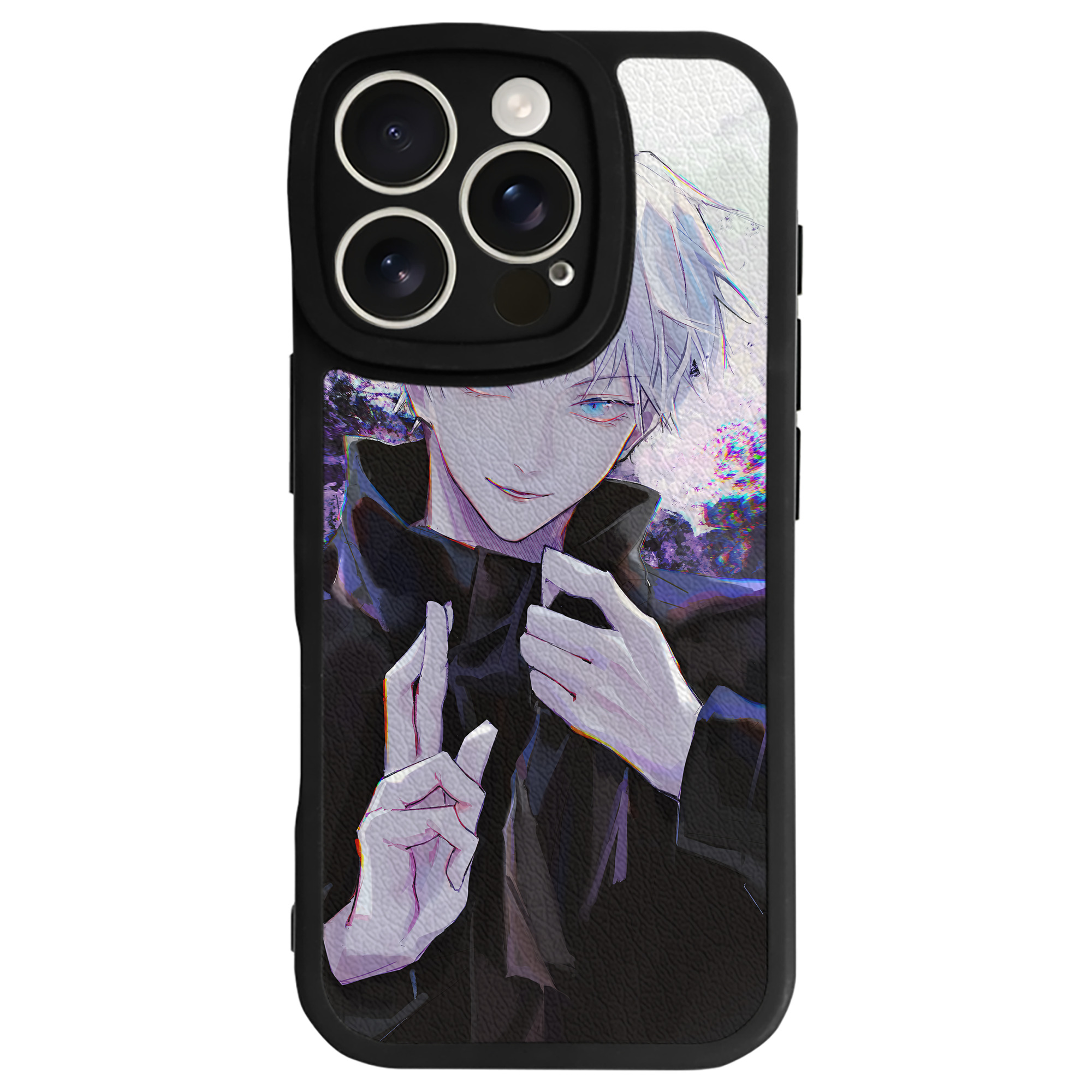 （画像用） 呪術廻戦 Jujutsu Kaisen 【iPhone 16シリーズ対応】シリコンスマホケース（レザー調） 材質：シリコン